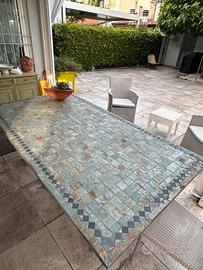 Tavolo mosaico in pietra