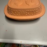 Pentola in terracotta Schlemmer-Topf vintage con f