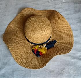 Cappello Donna -  Paglia - Vintage anni 70 - Nuovo