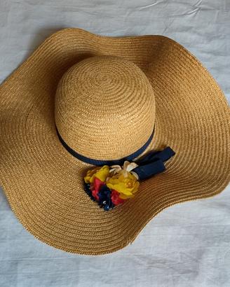 Cappello Donna -  Paglia - Vintage anni 70 - Nuovo