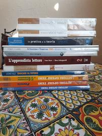 Lotto libri scolastici superiori e liceo 