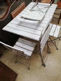 tavolo e sedie x giardino 