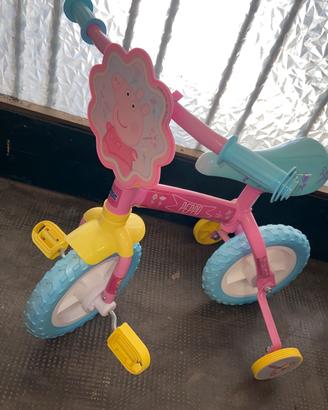 Biciclettina triciclo peppa pig