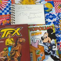 Fumetti - 150   TEX   -  150  Topolini Paperino