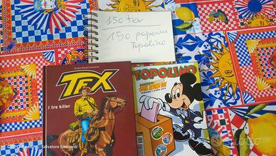 Fumetti - 150   TEX   -  150  Topolini Paperino