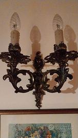 LAMPADA a muro in Ottone scuro