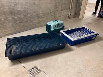 Gabbia coniglio + accessori