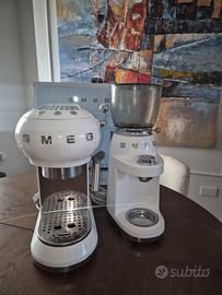 Combo macchina caffè smeg + macinacaffè smeg