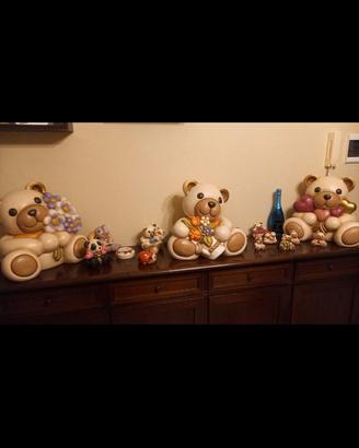 3 Teddy thun maxi 40cm 1 panda maxi 40 cm