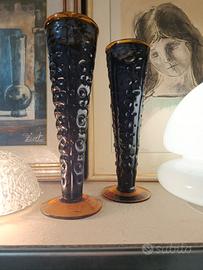 Coppia Vasi Murano 46cm vintage 