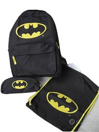 Zaino Sacca e Bustina Set scuola Batman