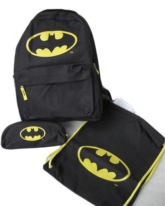 Zaino Sacca e Bustina Set scuola Batman