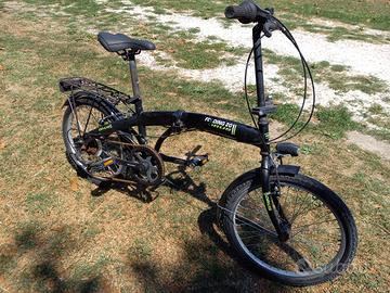 ORUS Folding 20" Bike, Bici Pieghevole Unisex, Ner
