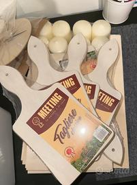Set tavole/taglieri in legno grezzo