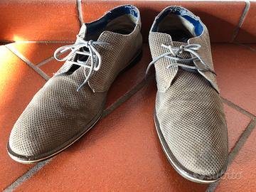 OBJ bugatti scarpe mocassino in camoscio pelle