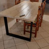 Tavolo legno e ferro 