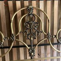 Testiera e pediera in ottone letto matrimoniale