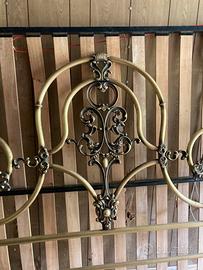 Testiera e pediera in ottone letto matrimoniale