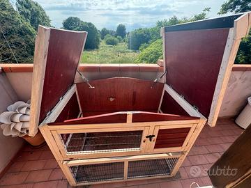 Conigliera a due piani