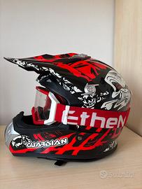 Casco cross guardian taglia M + mascherina ethen