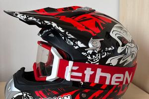 Casco cross guardian taglia M + mascherina ethen