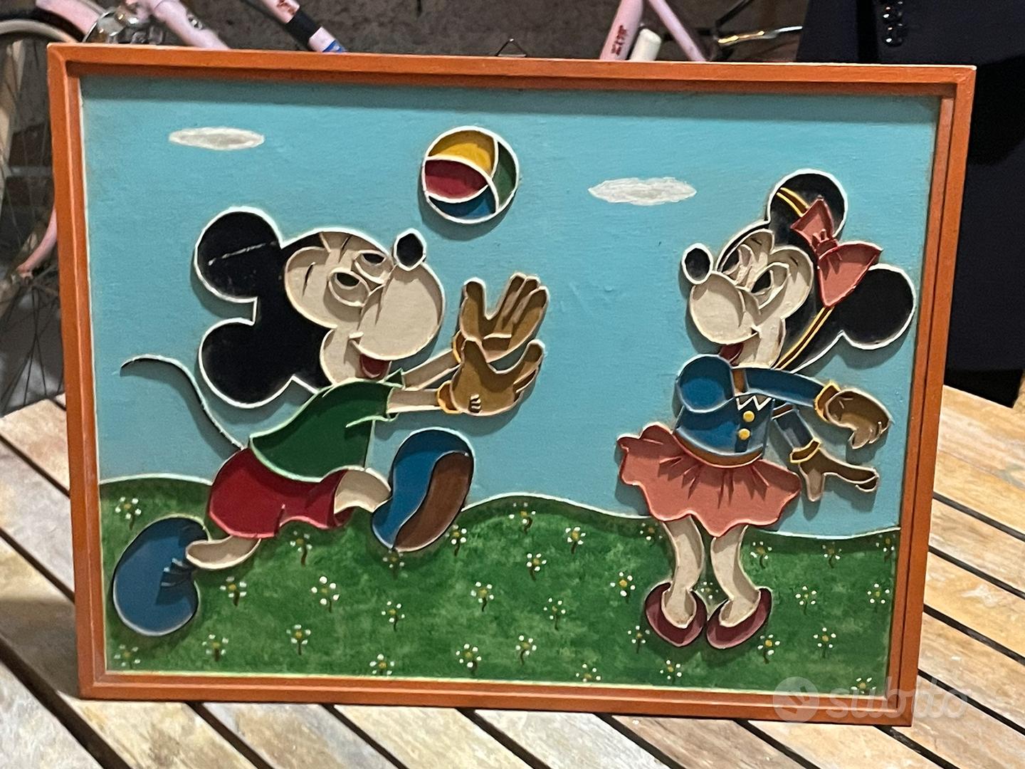 dipinto di topolino e minnie