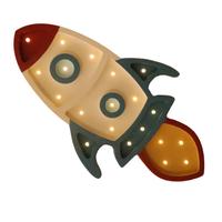 Two N Lampada legno Razzo bianca