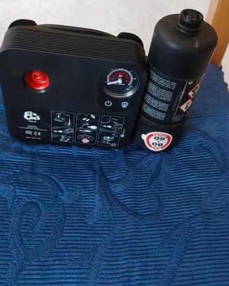 kit gonfia e ripara gomme per auto e moto