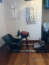 Postazione simracing simulatore gi guida