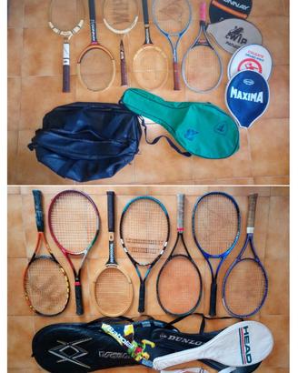 Racchette tennis vintage varie marche