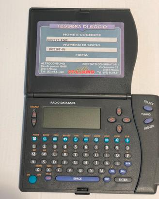 Organizer elettronico vintage Radio Databank 9810