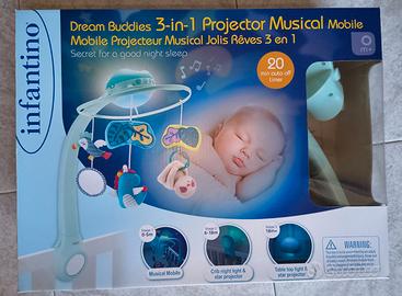 Giostrina proiettore musicale Sogni d'Oro 3 in 1