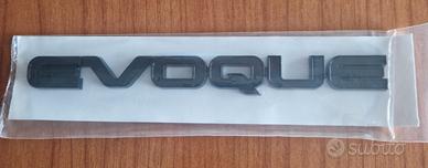 scritta Evoque colore nero