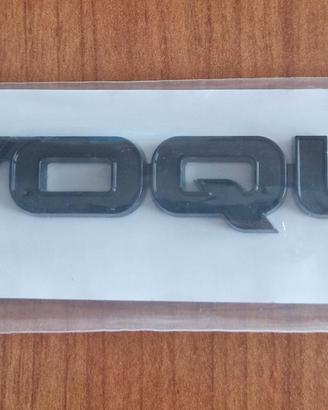 scritta Evoque colore nero