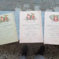 Vecchie pagelle Regno d'Italia