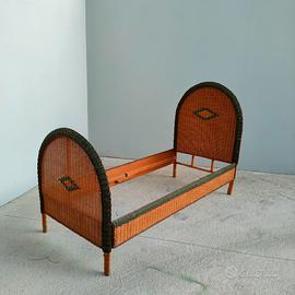 Letto singolo in midollino