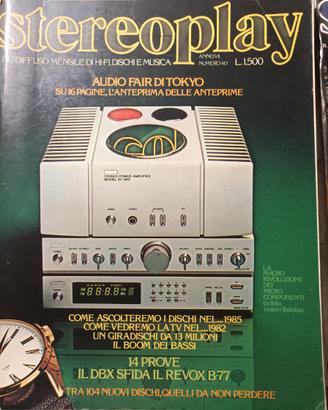 rivista STEREOPLAY numero 60 novembre  1978