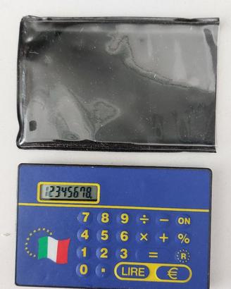calcolatrice conversione euro - lira con custodia