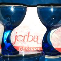 Bormioli Rocco Jerba zaffiro blu con stelo curvo -