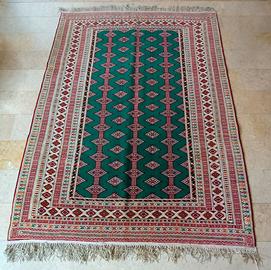 Tappeto Turkeman seta vecchia manifattura 190x138