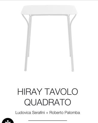 Tavolo da esterno HIRAY KARTELL