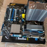 Scheda masre asus + cpu + dissipatore cou + ram co