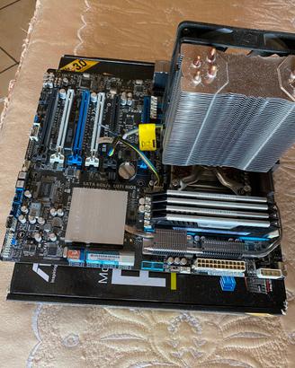 Scheda masre asus + cpu + dissipatore cou + ram co