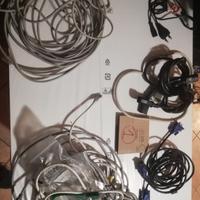 lotto cavi 1: VGA, Ethernet, power cord passanti, 
