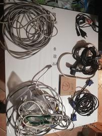 lotto cavi 1: VGA, Ethernet, power cord passanti, 