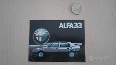 Alfa Romeo -Alfa 33-  Adesivo / Sticker Nuovo