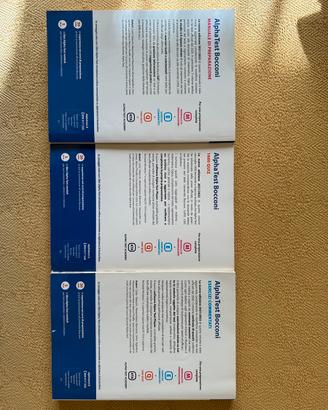 Libri Alpha test Bocconi 2021/2022