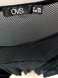 maglia a rete con pizzo ricamato giù 