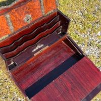 Scrittoio da carrozza in radica di noce