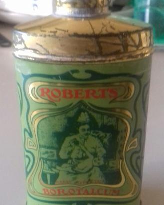 Roberts borotalco confezione in latta anni 70